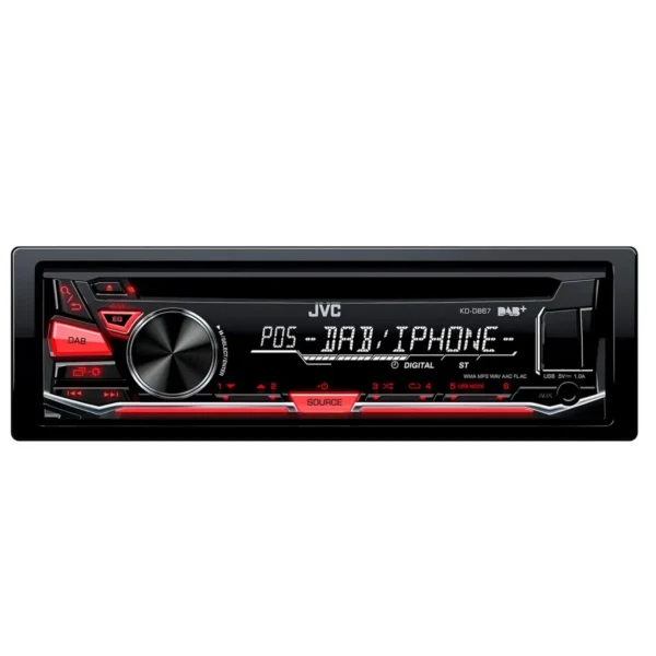 JVC KD-DB67E 1-DIN CD Receiver