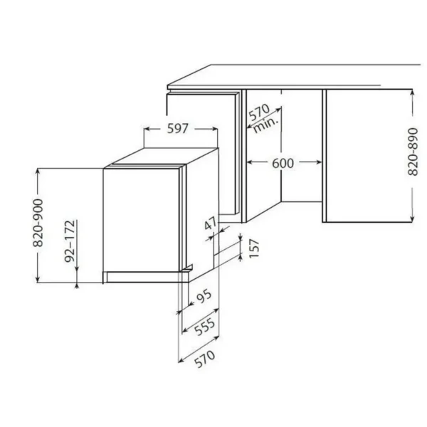 Whirlpool ADG 6300/2 dishwasher Fully built-in 12 place settings