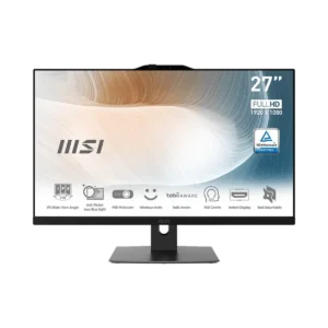 MSI Modern AM272P 12M Intel® Core™ i5 i5-1235U 68.6 cm (27″) 1920 x 1080 pixels All-in-One PC 16 GB DDR4-SDRAM 512 GB SSD Windows 11 Home Wi-Fi 6E (802.11ax) Black