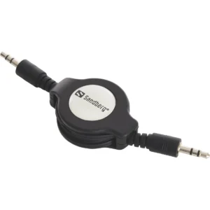 Sandberg Retractable MiniJack M-M 1.5m