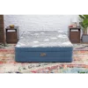 Bestway Tritech Fashion Flock Air Mattress Queen with Built-in AC Pump and Antimicrobial Coating 2.03 m x 1.52 m x 46 cm