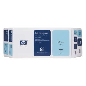 HP 81 Value Pack 680-ml Light Cyan DesignJet Dye Ink Cartridge and Printhead print head