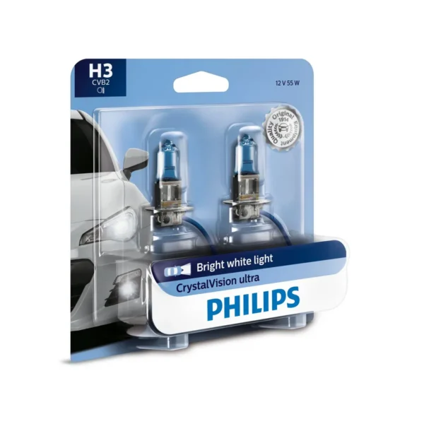 Philips CrystalVision Ultra 12336CVB2 car light bulb H3 55 W Xenon