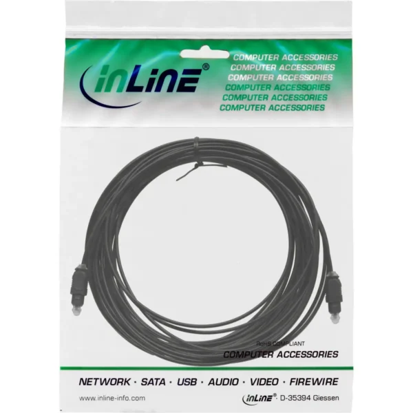 InLine Optical Audio Cable Toslink male / male 15m