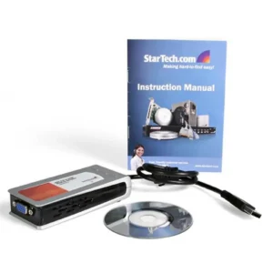StarTech.com USB VGA External Dual or Multi Monitor Video Adapter – High Resolution