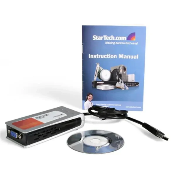 StarTech.com USB VGA External Dual or Multi Monitor Video Adapter – High Resolution