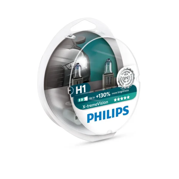Philips X-tremeVision Type of lamp: H1 Pack of: 2 car headlight bulb