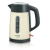 Bosch TWK4P437GB electric kettle 1.7 L 3000 W Beige, Black
