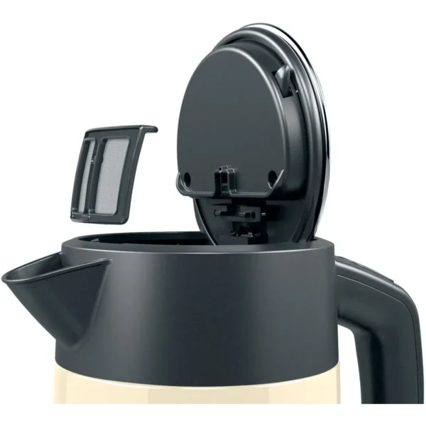 Bosch TWK4P437GB electric kettle 1.7 L 3000 W Beige, Black
