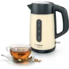 Bosch TWK4P437GB electric kettle 1.7 L 3000 W Beige, Black