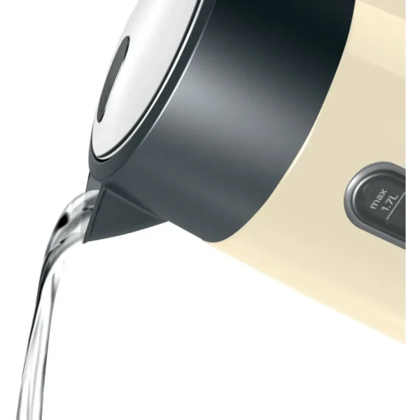 Bosch TWK4P437GB electric kettle 1.7 L 3000 W Beige, Black