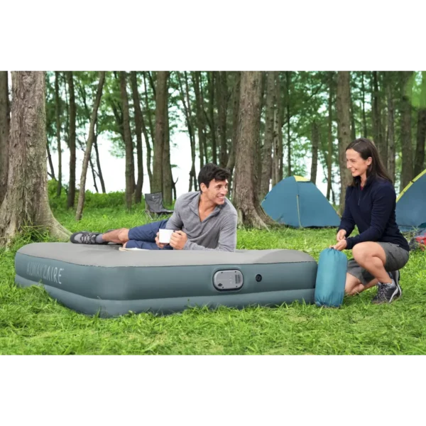 Bestway Pavillo 80″ x 60″ x 14″/2.03 m x 1.52 m x 36 cm AlwayzAire Fortech Airbed Queen Rechargeable Dual Pump