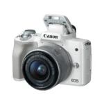 Canon EOS M50 + EF-M 15-45mm f/3.5-6.3 IS STM + EF-M 55-200mm f/4.5-6.3 IS STM SLR Camera Kit 24.1 MP CMOS 6000 x 4000 pixels White