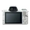 Canon EOS M50 + EF-M 15-45mm f/3.5-6.3 IS STM + EF-M 55-200mm f/4.5-6.3 IS STM SLR Camera Kit 24.1 MP CMOS 6000 x 4000 pixels White