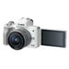 Canon EOS M50 + EF-M 15-45mm f/3.5-6.3 IS STM + EF-M 55-200mm f/4.5-6.3 IS STM SLR Camera Kit 24.1 MP CMOS 6000 x 4000 pixels White