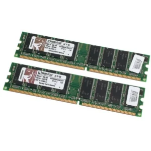 Kingston Technology ValueRAM 512MB 400MHz DDR Non-ECC CL3 (3-3-3) DIMM (Kit of 2) memory module 0.25 GB