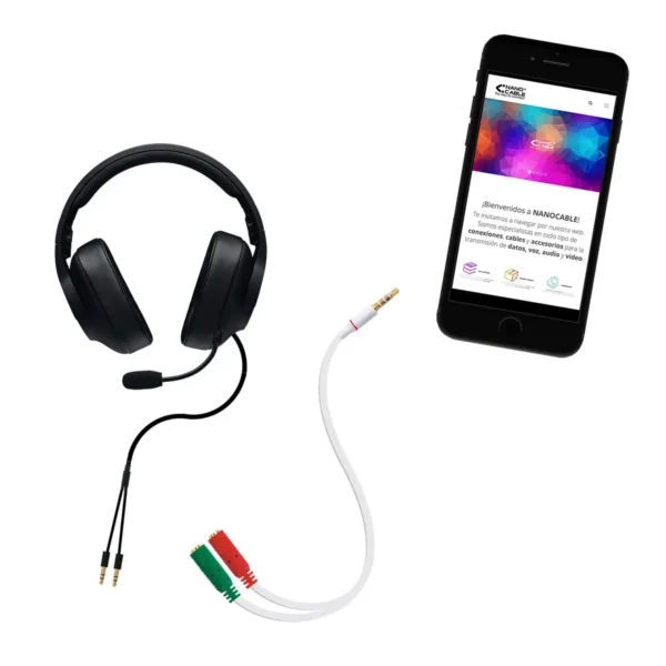 Nanocable 10.24.1201 audio cable 0.2 m 3.5mm 2 x 3.5mm White