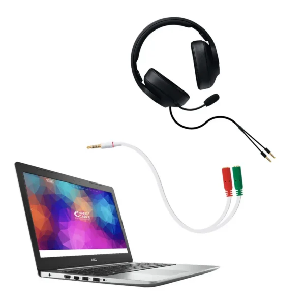 Nanocable 10.24.1201 audio cable 0.2 m 3.5mm 2 x 3.5mm White