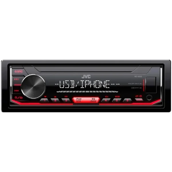 JVC KD-X252 car media receiver Black
