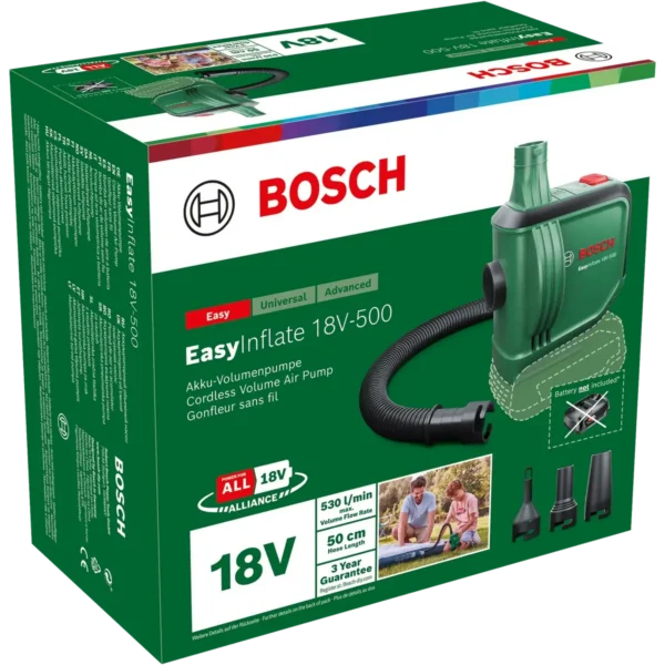 Bosch EasyInflate 18V-500 electric air pump 0.03 bar 530 l/min