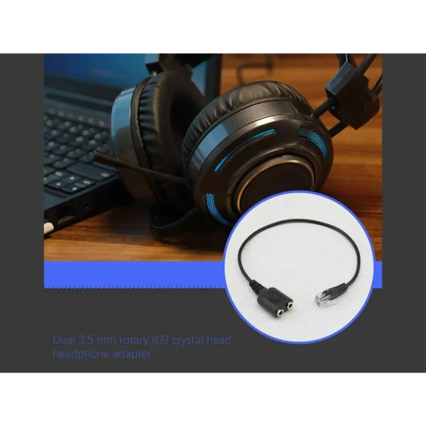 Equip RJ9 to 3.5mm Headset Audio Adapter
