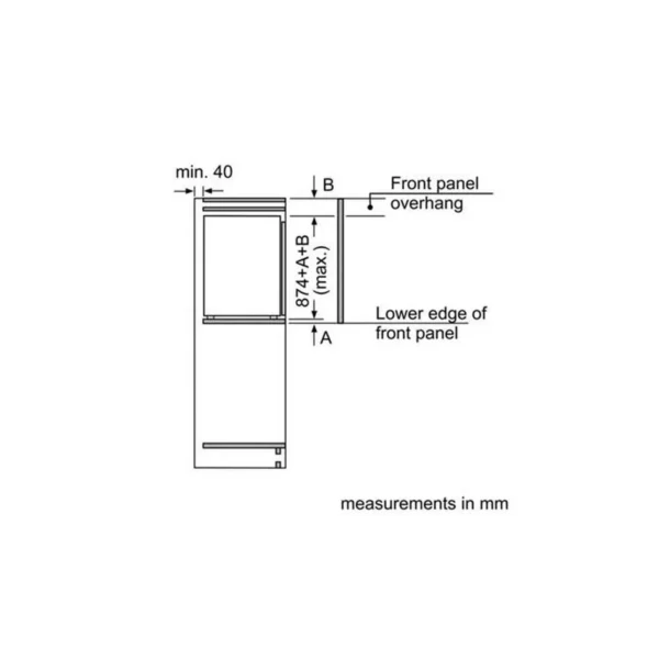 Siemens KI21RAF30G fridge Built-in 144 L White