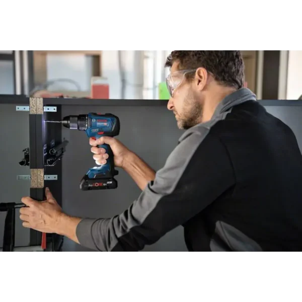 Bosch GSR 18V-55 Professional 1800 RPM Keyless 1 kg Black, Blue