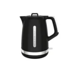 Moulinex BY320B electric kettle 1.7 L 2400 W Black, Stainless steel