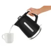 Moulinex BY320B electric kettle 1.7 L 2400 W Black, Stainless steel