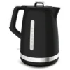 Moulinex BY320B electric kettle 1.7 L 2400 W Black, Stainless steel