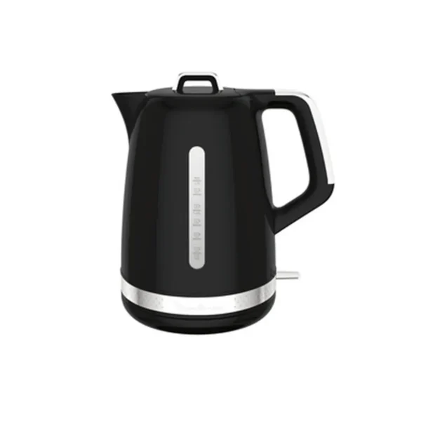 Moulinex BY320B electric kettle 1.7 L 2400 W Black, Stainless steel