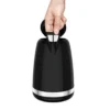 Moulinex BY320B electric kettle 1.7 L 2400 W Black, Stainless steel