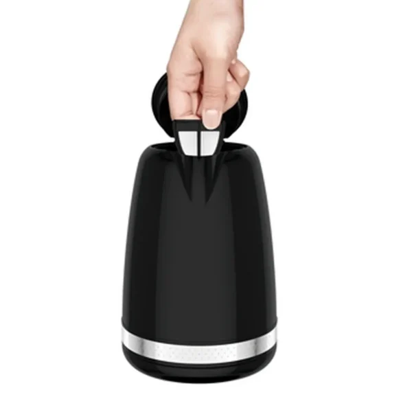 Moulinex BY320B electric kettle 1.7 L 2400 W Black, Stainless steel