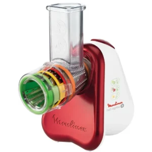 Moulinex DJ755G electric grater/spiralizer Red, White
