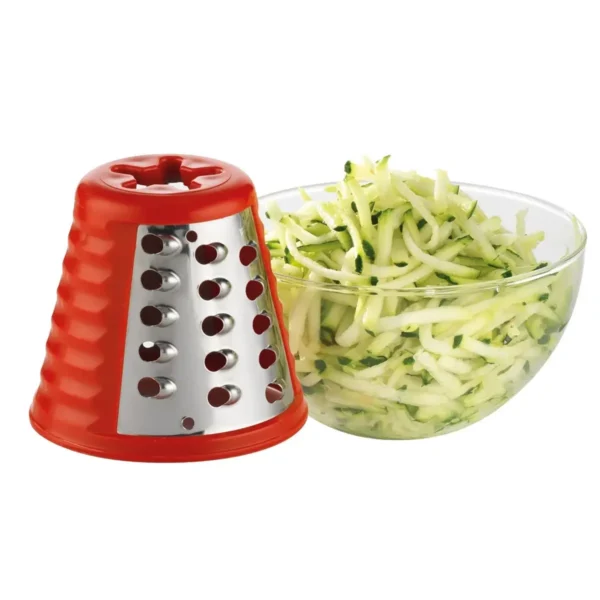 Moulinex DJ755G electric grater/spiralizer Red, White