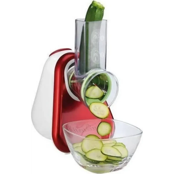 Moulinex DJ755G electric grater/spiralizer Red, White