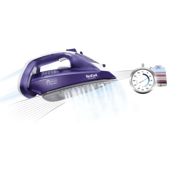 Tefal EasyGliss FV3930 iron Dry & Steam iron Durilium soleplate 2300 W Purple, White