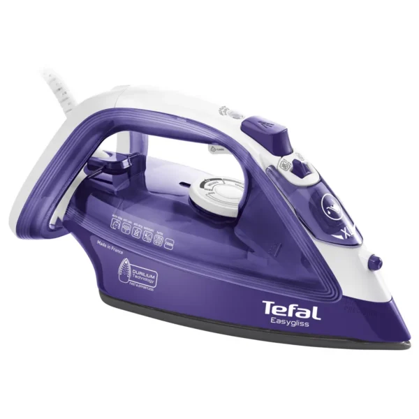 Tefal EasyGliss FV3930 iron Dry & Steam iron Durilium soleplate 2300 W Purple, White