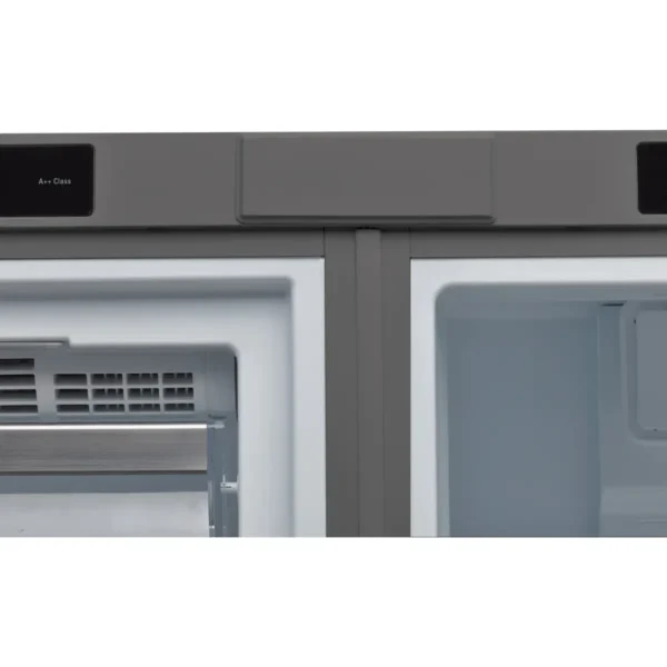 Whirlpool WME36962 X fridge Freestanding 363 L Grey, Stainless steel