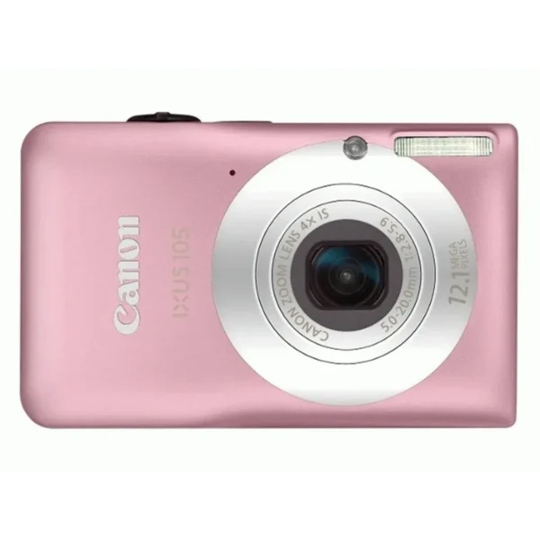 Canon IXUS 105 1/2.3″ Compact camera 12.1 MP CCD 4000 x 3000 pixels Pink, Silver