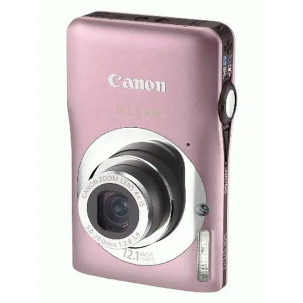 Canon IXUS 105 1/2.3″ Compact camera 12.1 MP CCD 4000 x 3000 pixels Pink, Silver