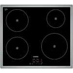 Siemens EH645BE18E hob Black, Stainless steel Built-in Zone induction hob 4 zone(s)