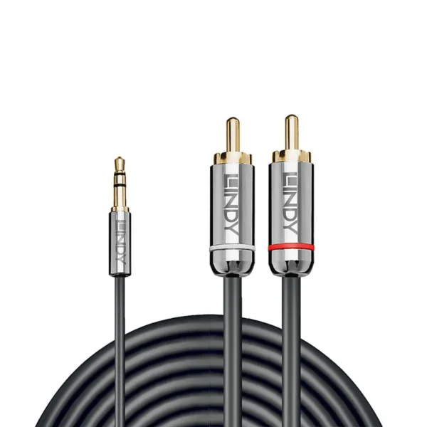 Lindy 2m 3.5mm to Phono Audio Cable, Cromo Line