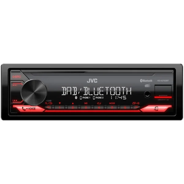 JVC KD-X272DBT car media receiver Black, Red 350 W Bluetooth