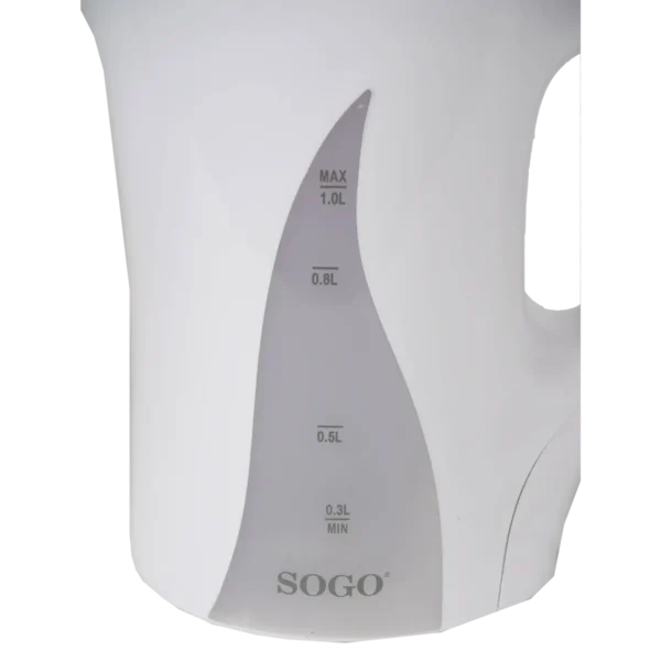 Sogo KET-SS-5740 electric kettle 1 L 1100 W White