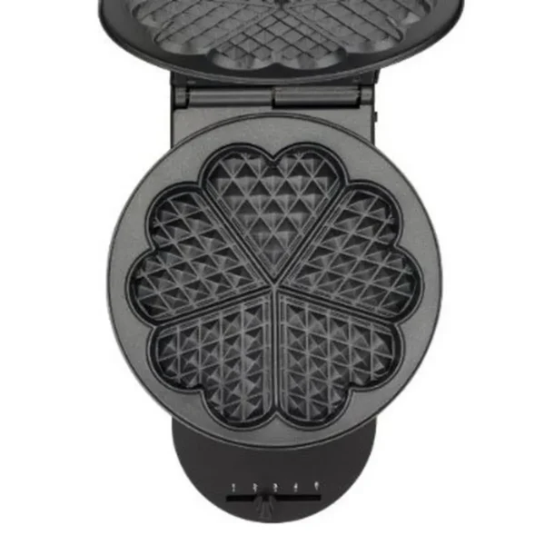 Tefal WM310D 5 waffle(s) 1000 W Black, Stainless steel