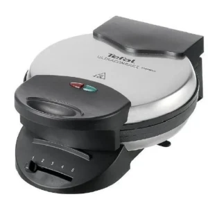 Tefal WM310D 5 waffle(s) 1000 W Black, Stainless steel
