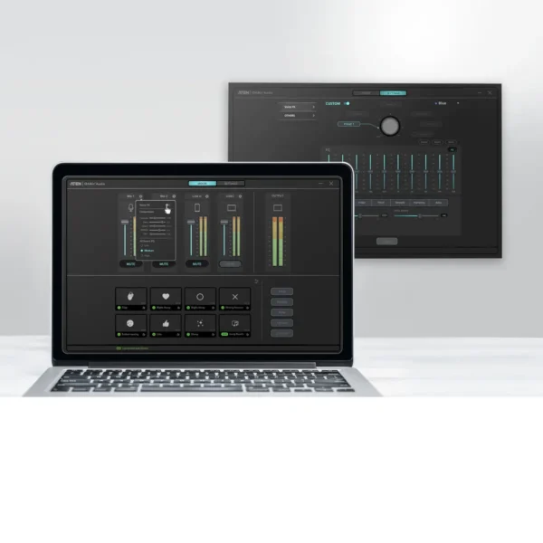 ATEN Podcast AI Audio Mixer | MicLIVE 6-CH