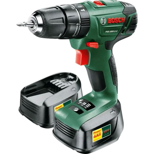 Bosch PSB 1800 LI-2 Keyless 1.3 kg Black, Green