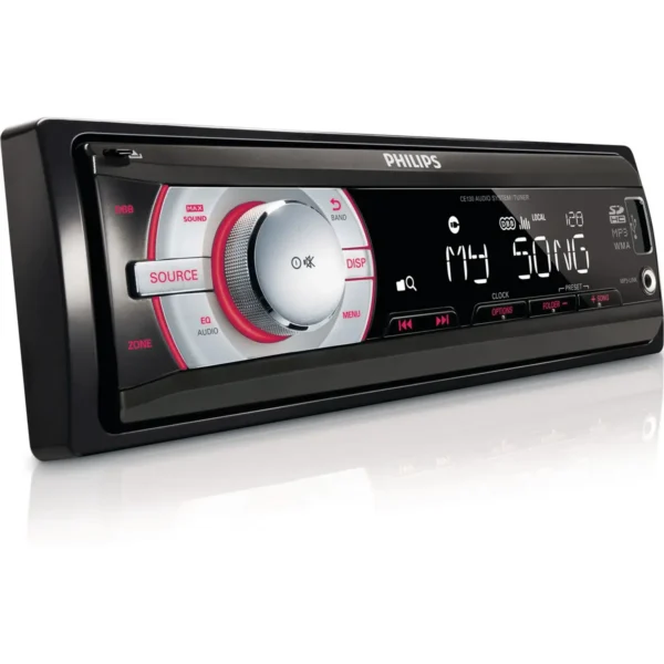 Philips CE130/55 car media receiver Black, Red, Silver 180 W